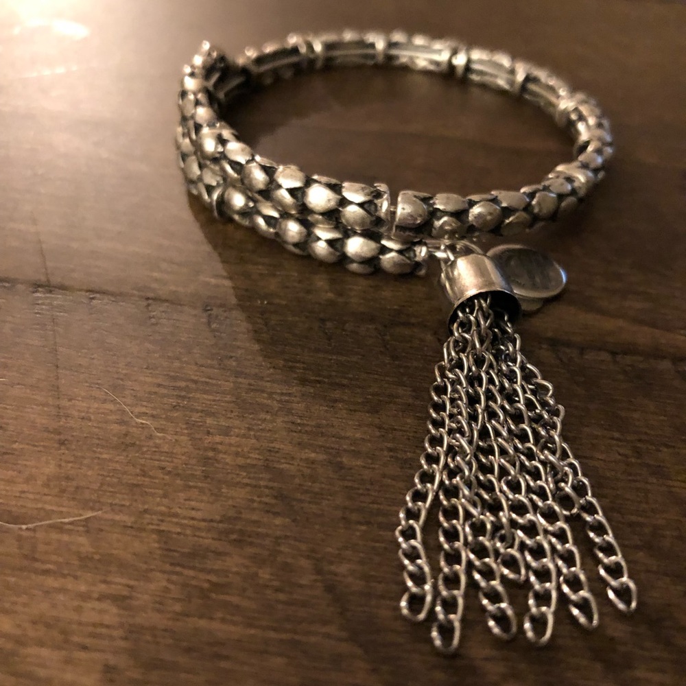 Alex and Ani Silver wrap bracelet